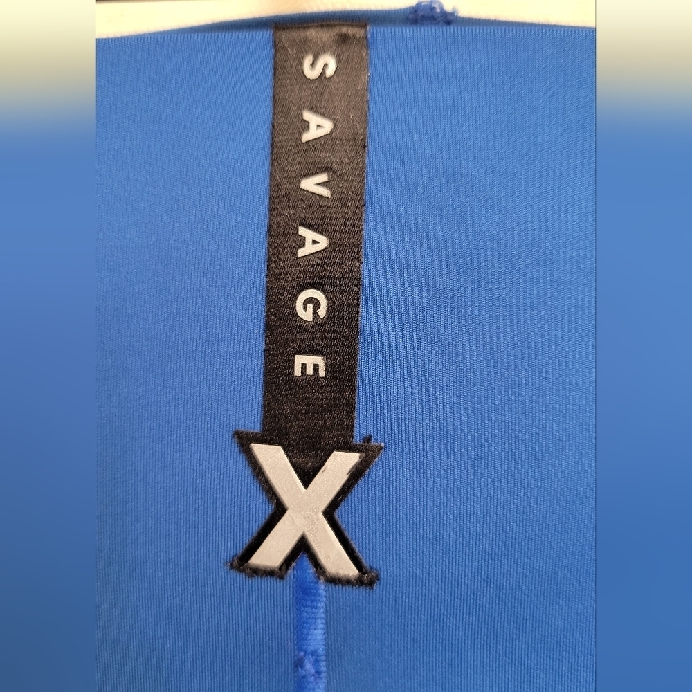 Savage X Fenty Women's Blue Leggings | Size 3X - Picture 3 of 4